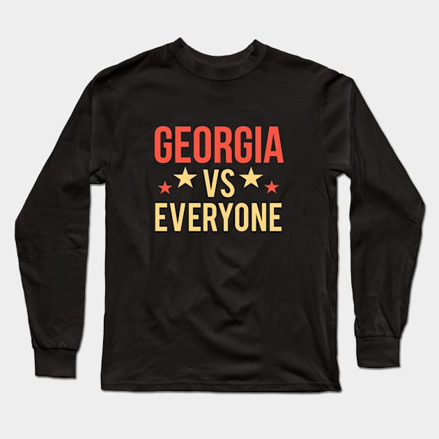 Georgia vs everyone Long Sleeve T-Shirt by cypryanus